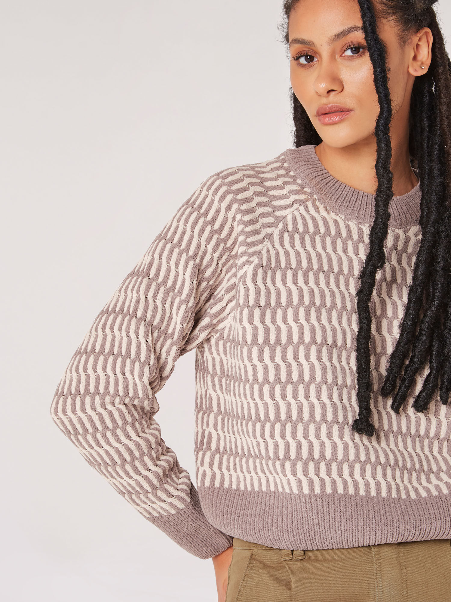 Cropped chenille outlet jumper