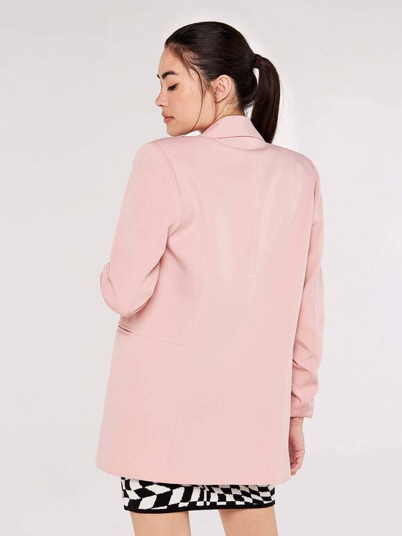 Edge Ruch Sleeve Blazer, Pink, large