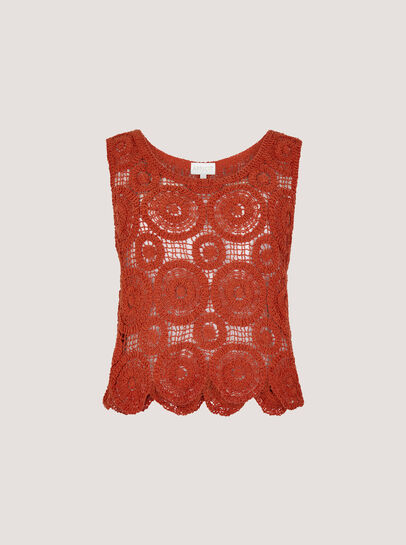 Crochet Circles Cotton Crop Top