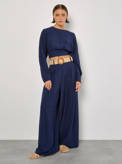 Split Back Crop Top