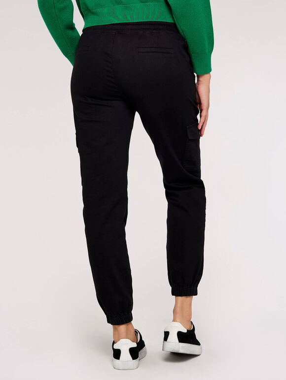 Combat Cargo Trousers, Black, large