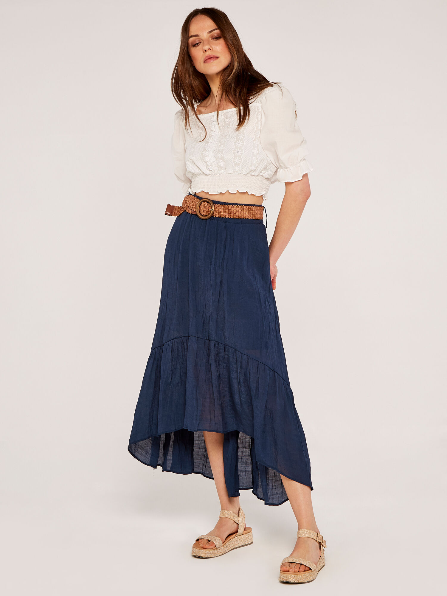 Peasant crinkle skirt discount