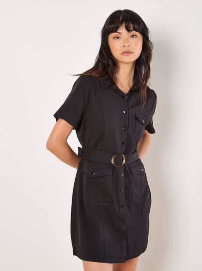 Utility Cargo Mini Dress
