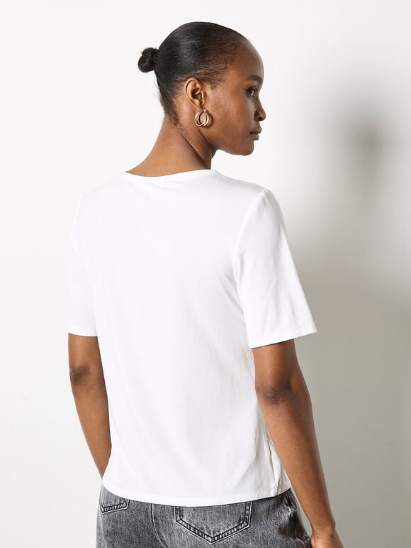 Slim Fit Classic T-Shirt, White, large