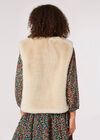 Faux Fur Cropped Gilet, Stone, large