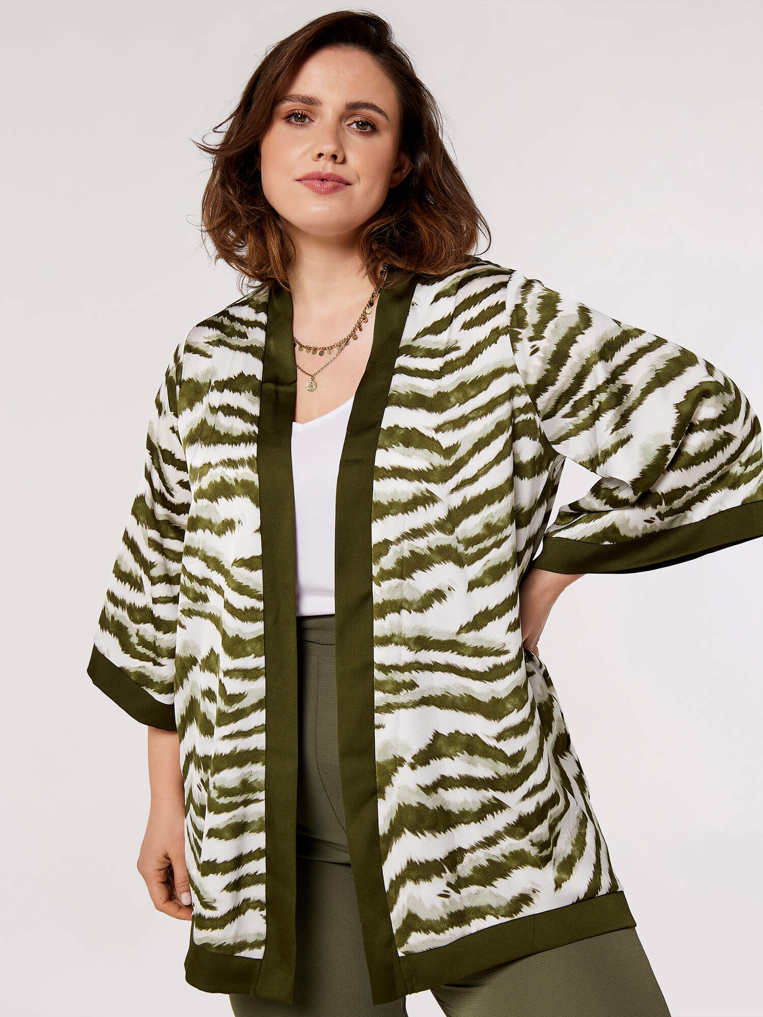 Leopard print sale kimono jacket