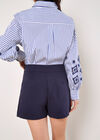 Tailored A-Line Mini Skort, Navy, large