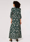 Floral Print Wrap Maxi Dress
, Green, large