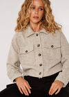 Woven Textured Shacket, Stone, large