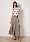 Elephant Print Slub T-Shirt, Navy, large