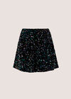Sequin Velvet Mini Shorts, Assorted, large