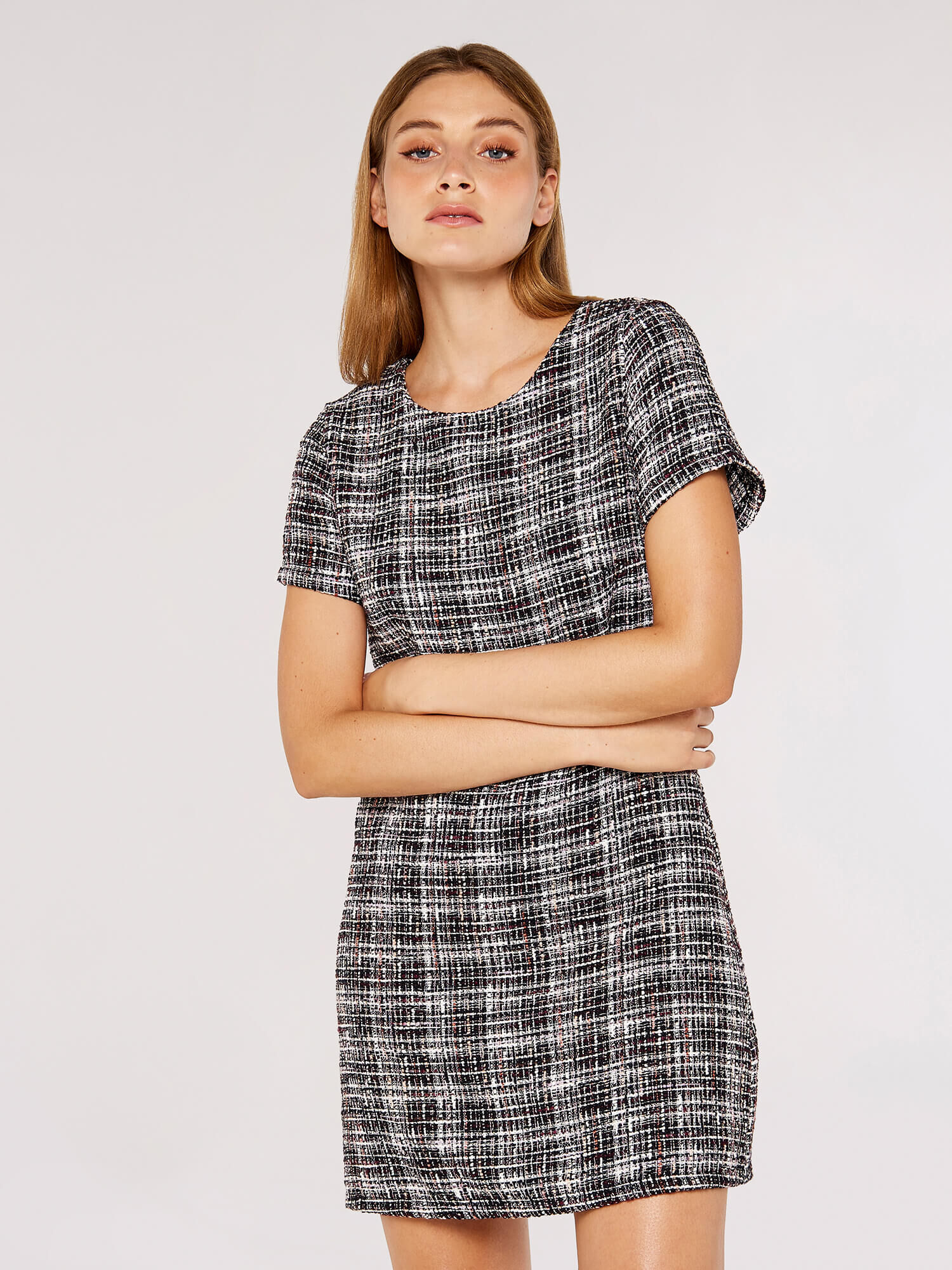 Tweed hot sale shift dress