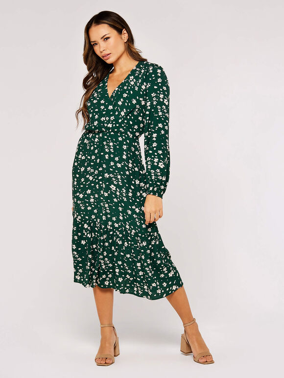 Floral wrap midi dress Floral wrap midi dress