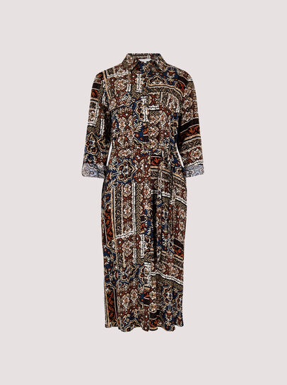 Ikat Patchwork Midaxi Dress