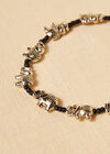 Gold Elephant Bracelet, Black, large