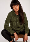 Corduroy Shacket, Khaki, large