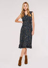 Buttercup Floral Midi Dress, Navy, large
