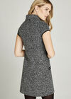 Grey Roll Neck Shift Dress, Grey, large