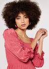 Self Check Smock Top, Pink, large