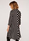 Polkadot Longline Shirt, Cream, large