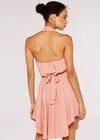 Halterneck Mini Dress, Pink, large