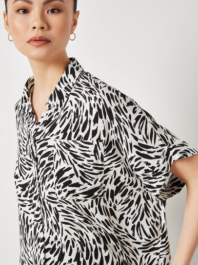 Brushstroke Print Shirt