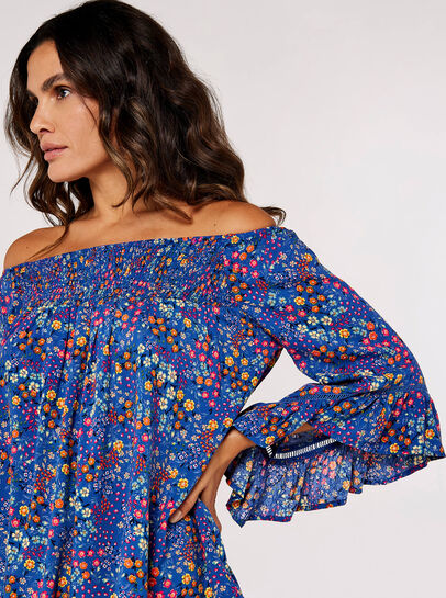 Ditsy Spray Bardot Top