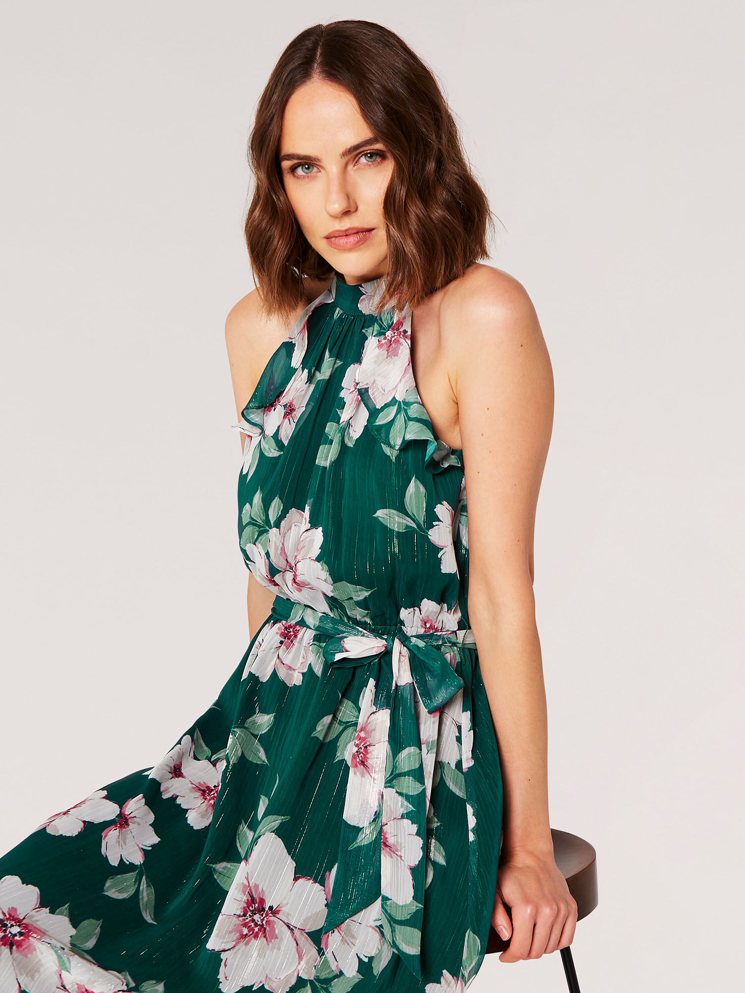 Shimmer midi dress clearance