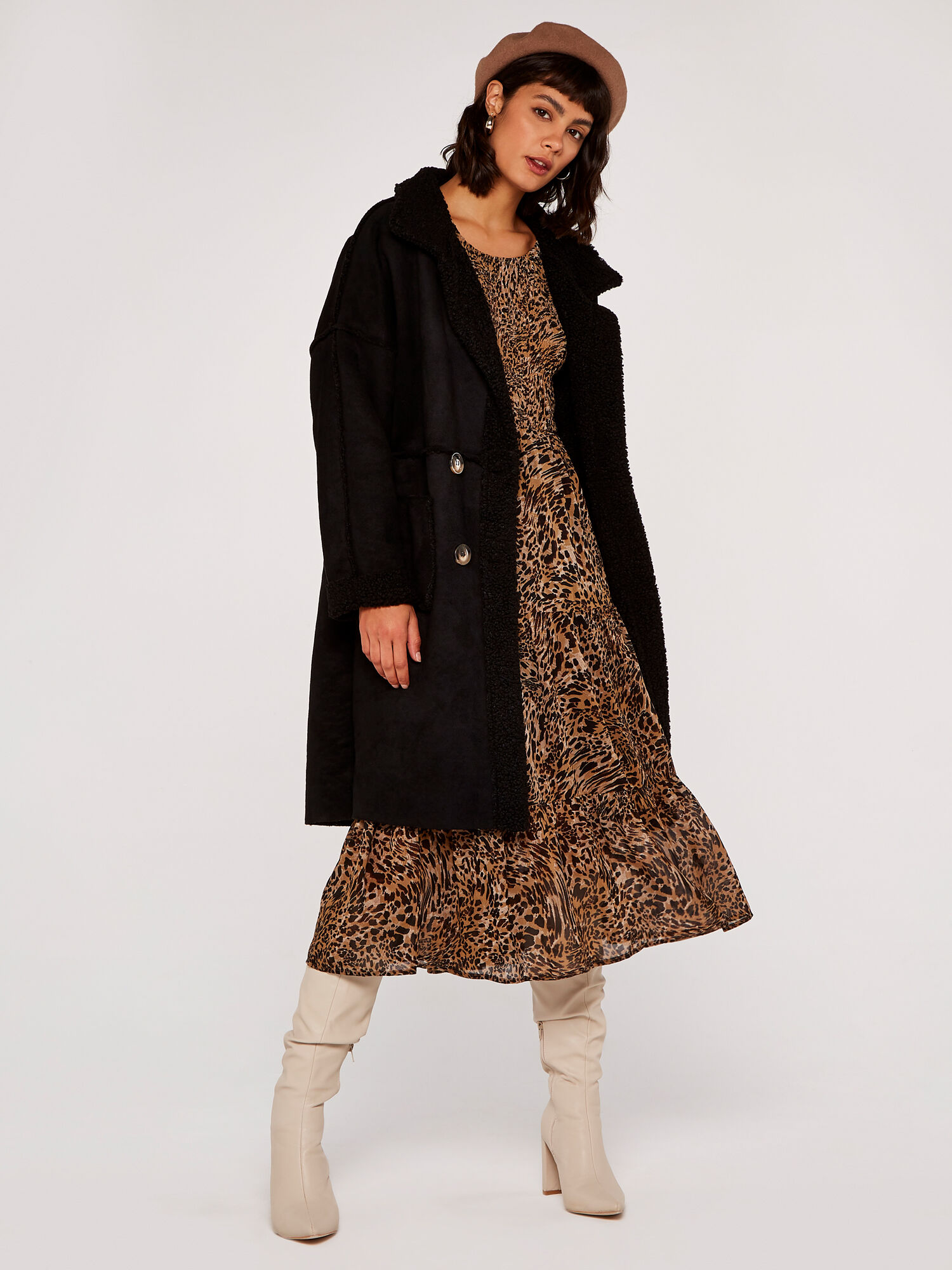 Suedette coat shop