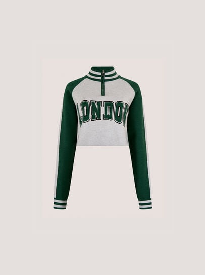 Cropped London Zip Jumper
