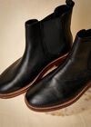 Leather Chelsea Boots, Black, large