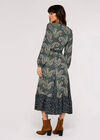 Paisley Mix-Match Midi Dress, Green, large