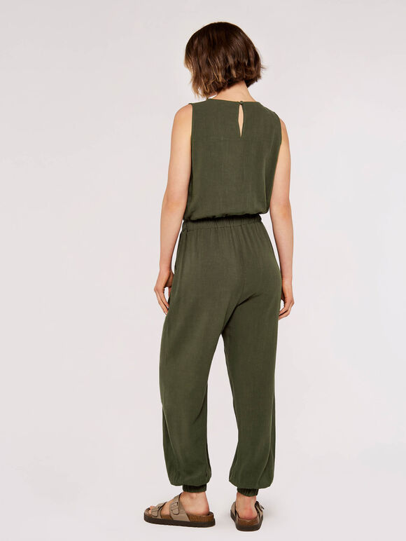 Utility Jumpsuit, Khaki, large