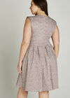 Stone Scattered Polka Dot Dress +, Stone - Beige, large