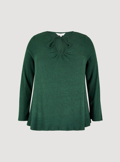 Curve Ribbed Knit Top