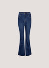 Lola Dark Wash Flare Jeans, Blue, large