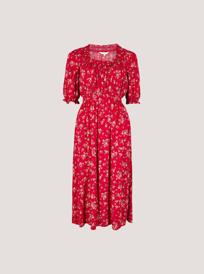 Ditsy Floral Milkmaid Midi Dress
