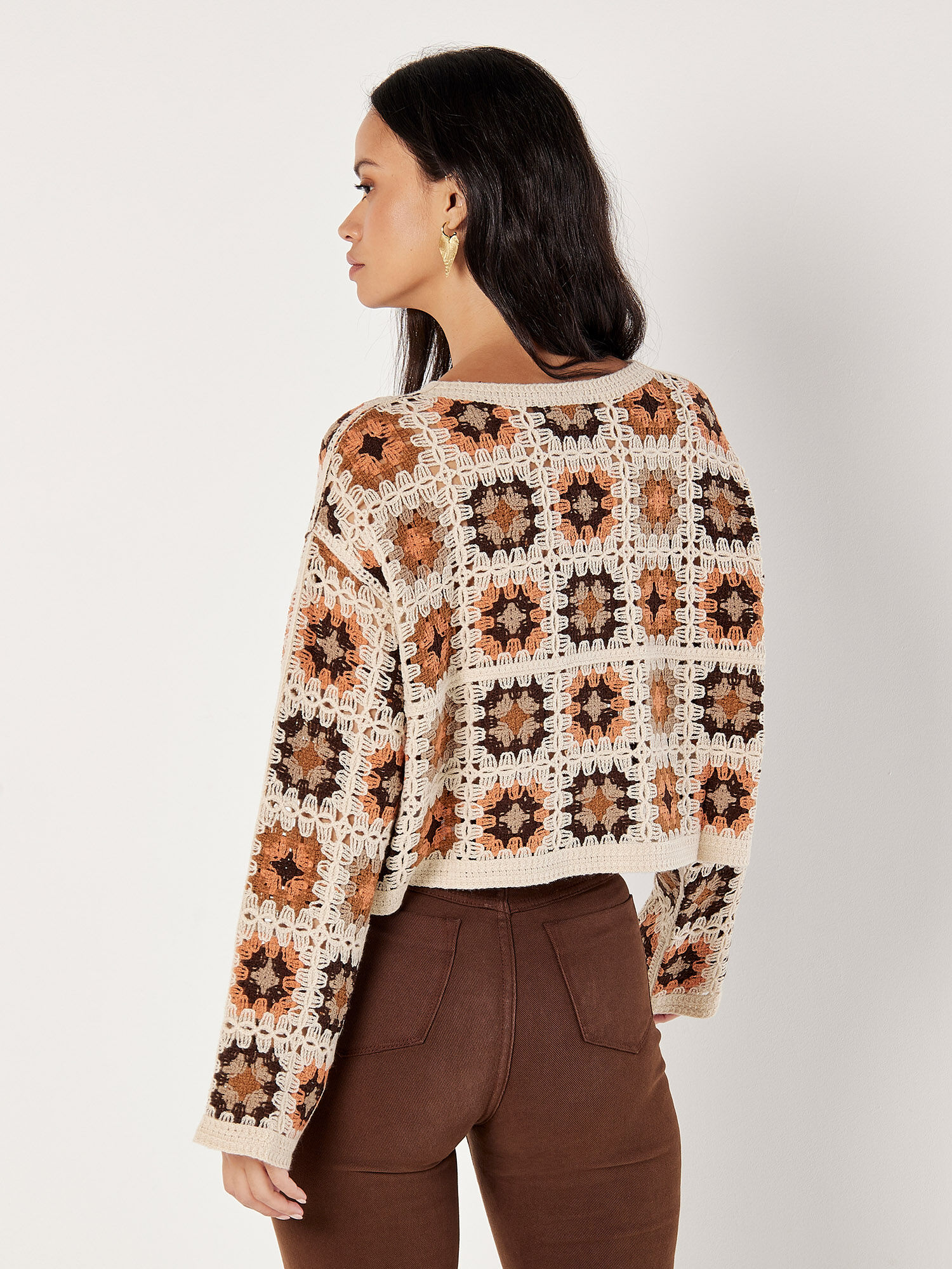 Cropped crochet jumper 2025