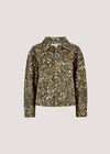 Ikat Denim Jacket, Khaki, large