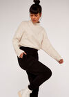 Knitted Cargo Jogger, Black, large