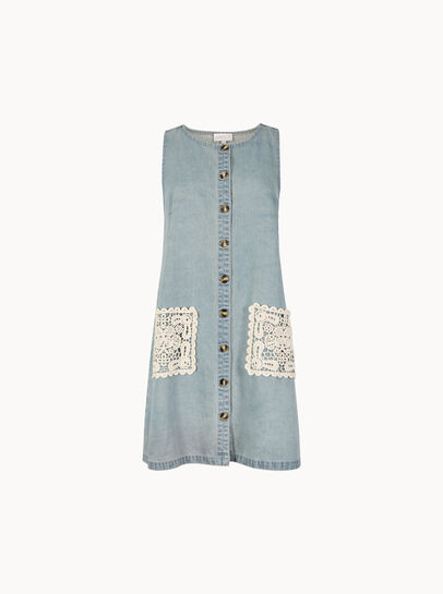 Denim Shift Mini Dress