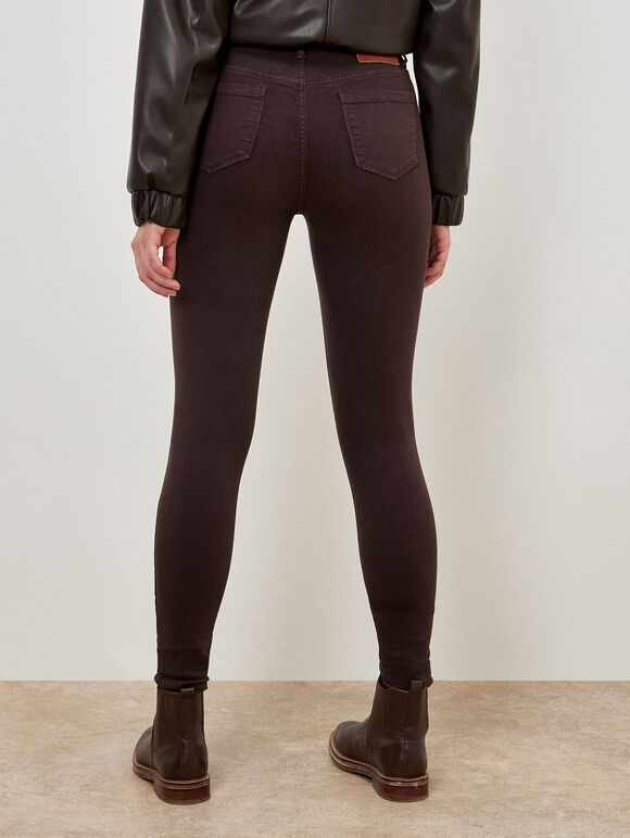 Sienna Skinny Fit Jeans, Brown, large