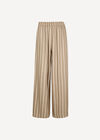 Linen Blend Wide-Leg Stripe Trousers, Stone, large