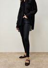 Sparkle Stretch Skinny Fit Jeans, Black, large