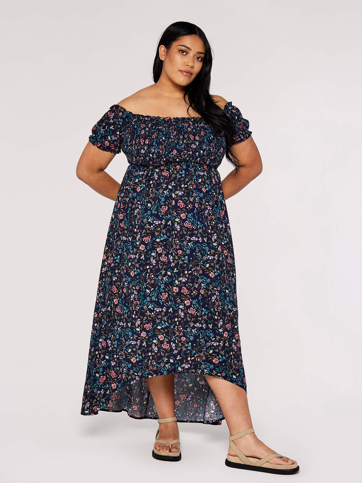 Curve bardot dress store
