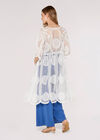 Embroidered Mesh Cover Up, White, large