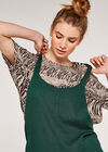 Tie Shoulder Jumpsuit, Green, large