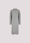 Waffle Knit Midi Dress, Grey, large