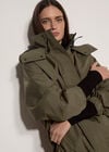 Technical Parka Jacket, Khaki, large