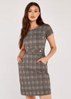  Heritage Check Jacquard Dress, Black, large
